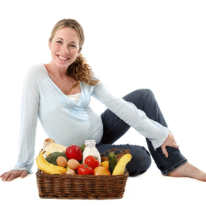 Питание беременной женщины - полноценное, натуральное, с повышенным количеством витаминов и микроэлементов.