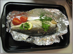 Рецепт запечённой рыбы для диеты