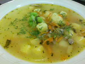 Способ приготовления диетического супа