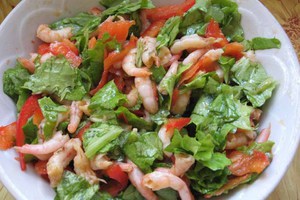 Вкусный и очень полезный  салат с морепродуктами  - идеальное блюдо для праздника и ужина 